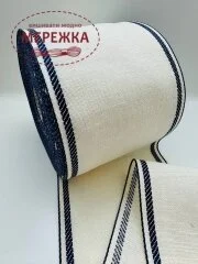 Фото Стрічка Vaupel and Heilenbeck біла, кант синій