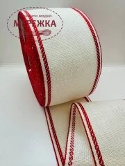 Фото Стрічка Vaupel and Heilenbeck біла, кант червоний