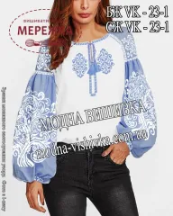 Фото блуза жіноча Модна вишивка БЖ ВК-23-1