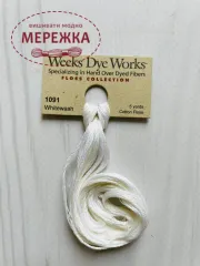 Фото Муліне ручного фарбування Weeks Dye Works Whitewash 1091