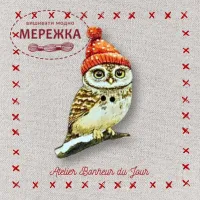 Фото Atelier Bonheur du jour Гудзик Сова AN-19