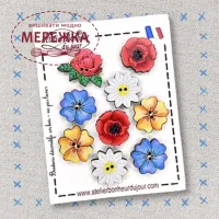 Фото Atelier Bonheur du jour Набір дерев'яних гудзиків B-12