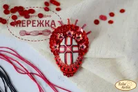 Набір для вишивання бісером TelaArtis Брошка Мотанка Перемога Б-121 фото