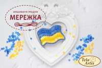 Набір для вишивання бісером TelaArtis Брошка Прапор України Б-307 фото