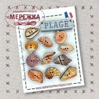 Фото Atelier Bonheur du jour Набір дерев'яних гудзиків B-20