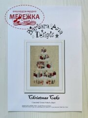 Схема для вишивання Barbara Ana Designs Christmas Cake фото