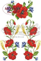 Фото Блуза БД010 Маки Волошки