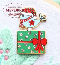 Фото Flamingo Toes Магнітний тримач для голок Christmas Birdie