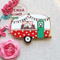 Фото Flamingo Toes Магнітний тримач для голок Christmas Camper