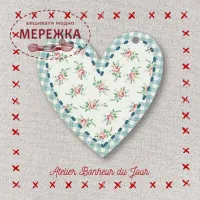 Фото Atelier Bonheur du jour Гудзик Серце блакитне CJ-05-BL