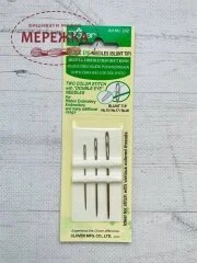 Фото Clover набір гобеленових голок №15, №17, №20 з подвійним вушком 242