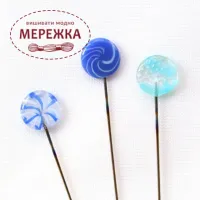 Фото Cohana Швейні шпильки Ohajiki 3.7см. Blue 45-124