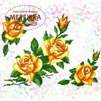 Флізелін Confetti К-208 Жовті троянди