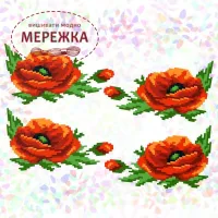 Флізелін Confetti К-210 Маки