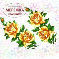 Флізелін Confetti К-212  Жовті троянди