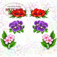 Флізелін Confetti К-225, Квіткова клумба