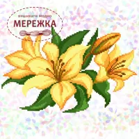 Водорозчинний флізелін К-288 Лілії