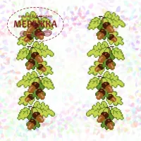 Водорозчинний флізелін Дубове листя