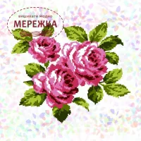 Водорозчинний флізелін К-302 Букет Троянд