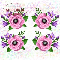 Водорозчинний флізелін К-309 Анемони і Дзвіночки