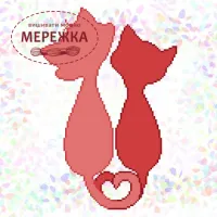  Водорозчинний флізелін, Два коти