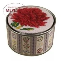 Фото Набір для вишивання хрестиком Sajou Декоративна скринька Flower Dahlia #15