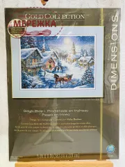 Фото набору для вишивання Діменшинз Поїздка на санях 08689