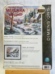 Фото набір для вишивання хрестиком Діменшинз Зимова вулиця