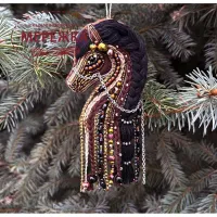 Фото Набір для вишивання бісером Craftway Брошка Кінь (Символ року) B-048