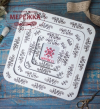 Фото П'яльця для вишивання WonderstitchUA магнітні, 17*17 см. (14*14 см.) White