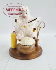 Фото DyvoPtah Рукодільний органайзер Барбара вишивальниця, вільха