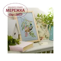 Фото Les Brodeuses Parisiennes Схема Etude au Jaseur+тканина EJL/CRE