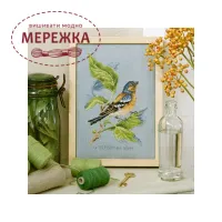 Фото Les Brodeuses Parisiennes Схема Etude au Pinson+тканина EPINL/CRE