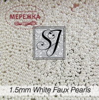 Фото SJ Designs Faux Pearls Round 1.5 mm White