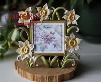 Фото Шовковиця Рамка для оформлення Frame DAFFODIL Gold Золотий, 16х15,5см (віконце 7х7см) FDG