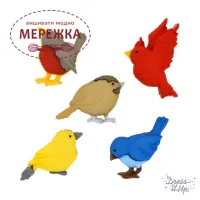 Фото Dress It Up набір пришивних декоративних гудзиків Feathered Friends 6956