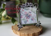 Фото Шовковиця Рамка для оформлення Frame FLORAL Violet Бузковий, 12х13,5см (віконце 8,5х8,5см) FFV