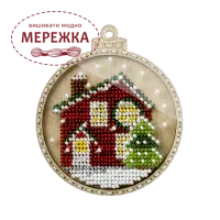 Фото набір для вишивання ялинкової іграшки FLK-369
