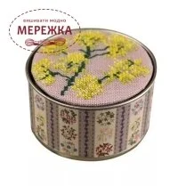 Фото Набір для вишивання хрестиком Sajou Декоративна скринька Flower Woad #09