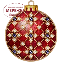 Фото набір для вишивання новорічної іграшки