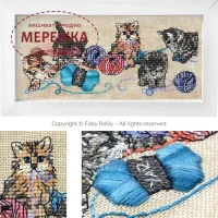 Фото FabyReilly Designs Схема Kittens & Yarn FRD-KAY