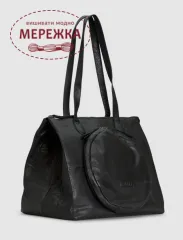 Фото Органайзер для муліне MUUD Fro сумка шкіряна, колір Black 