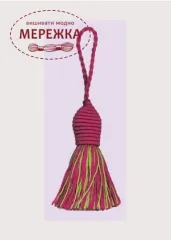 Фото Le Bonheur des Dames Китичка декоративна Fuchsia/green bobble PB173