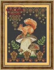 Фото Набір для вишивання хрестиком Olanta Грибочок для білочки VN-271