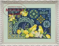 Фото Набір для вишивання хрестиком Olanta Канарейки в лимонах VN-272