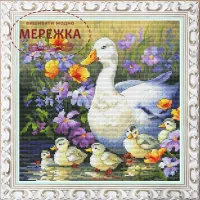Ajnj Набір для вишивання хрестиком Olanta Качина сім'я VN-241