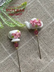 Фото Голка Hobby Bee Набір пінів Білий сервіз