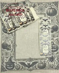 Фото Рівномірне полотно The Primitive Hare ручного фарбування Goth Night Linen 40 ct