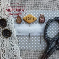 Фото Рахункові голки (піни) Puntinipuntini Gufo al chiaro di luna