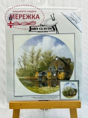 Фото Набір для вишивання хрестиком HeritageCrafts John Clayton. Водяний млин H369